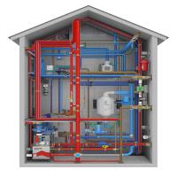 لوله سرد و گرم در ساختمان