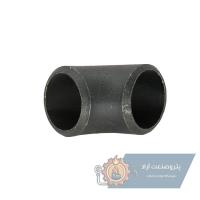 زانو 45 درجه دنده ای درزدار سیاه چینی